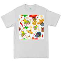 Dove Grey mexico seamless pattern Premium Tee - FaDigitalArtStudio