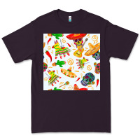 Plum mexico seamless pattern Premium Tee - FaDigitalArtStudio