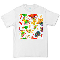 White mexico seamless pattern Premium Tee - FaDigitalArtStudio