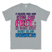 Heather Grey 2 places you can stay for free in your lane and ou Classic Tee - MaliasSmallBusiness