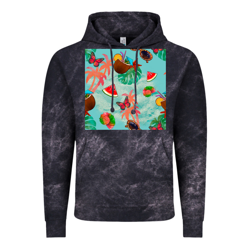 Summer Vibes Seamless Pattern Vintage Hoodie by BundleAndBundleShop | Teevron
