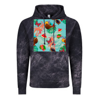Cloud Black summer vibes seamless pattern Vintage Hoodie - BundleAndBundleShop
