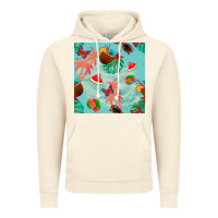 Vintage Artic summer vibes seamless pattern Vintage Hoodie - BundleAndBundleShop