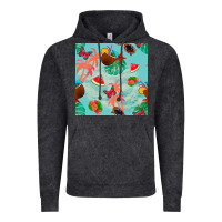 Vintage Black summer vibes seamless pattern Vintage Hoodie - BundleAndBundleShop