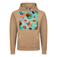 Vintage Coffee summer vibes seamless pattern Vintage Hoodie - BundleAndBundleShop