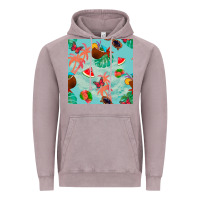Vintage Zinc summer vibes seamless pattern Vintage Hoodie - BundleAndBundleShop