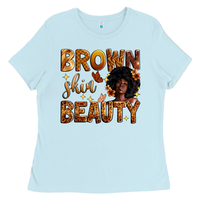 Brown Skin Beauty Ladies Tee by Zillion Design Studio | Teevron