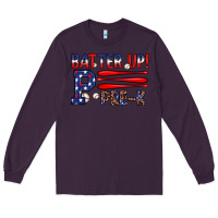 Plum batter up pre k Long Sleeve Tee - JahusDesignShop