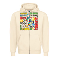 Sandshell name puzzle ribbon of inspiration Zipper Hoodie - LillyAllenDesigns