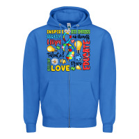 True Royal name puzzle ribbon of inspiration Zipper Hoodie - LillyAllenDesigns