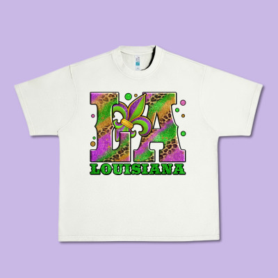 Mardi Gras Louisiana Fleur De Lis Urban Heavy Tee Designed By Jasminsmagicworld