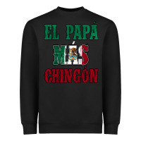Black El Papa Mas Chingon Mexican Flag Heavyweight Sweatshirt - Jasminsmagicworld