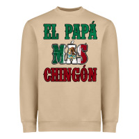 El Papa Mas Chingon Mexican Flag Heavyweight Sweatshirt | Teevron