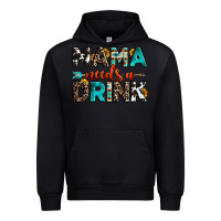 Black mama needs a drink Urban Hoodie - OliviaCreatesArt