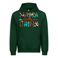 Forest Green mama needs a drink Urban Hoodie - OliviaCreatesArt