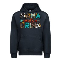 Navy mama needs a drink Urban Hoodie - OliviaCreatesArt