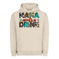 Pigment French Oak mama needs a drink Urban Hoodie - OliviaCreatesArt
