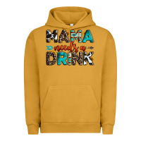 Pigment Peanut Butter mama needs a drink Urban Hoodie - OliviaCreatesArt