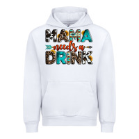 White mama needs a drink Urban Hoodie - OliviaCreatesArt