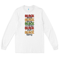 White black history Long Sleeve Tee - MaliasSmallBusiness