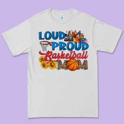 Loud And Proud Basketball Mom Premium Tee Designed By Hra Design Shop