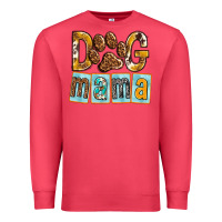 Cardinal Dog Mama with Paw Premium Sweatshirt - texasbilliewilder