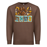 Chestnut Dog Mama with Paw Premium Sweatshirt - texasbilliewilder