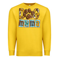 Lemon Dog Mama with Paw Premium Sweatshirt - texasbilliewilder