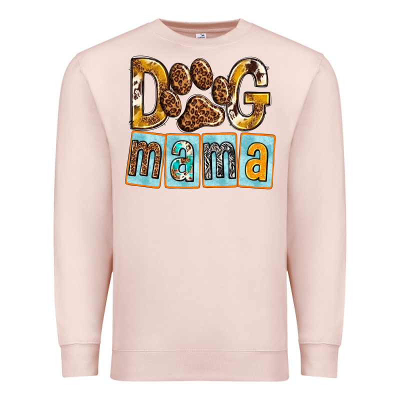 Dog Mama With Paw Premium Sweatshirt by texasbilliewilder | Teevron
