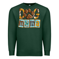 Sports Green Dog Mama with Paw Premium Sweatshirt - texasbilliewilder