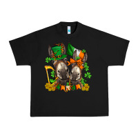 Black st patricks donkeys with  shamrocks Urban Heavy Tee - AdoDesignShop