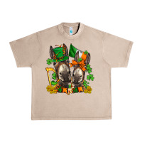 French Oak st patricks donkeys with  shamrocks Urban Heavy Tee - AdoDesignShop