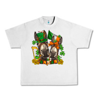 Lunar Rock st patricks donkeys with  shamrocks Urban Heavy Tee - AdoDesignShop