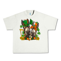 Pistachio st patricks donkeys with  shamrocks Urban Heavy Tee - AdoDesignShop