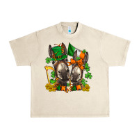 Sandshell st patricks donkeys with  shamrocks Urban Heavy Tee - AdoDesignShop