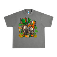 Tornado st patricks donkeys with  shamrocks Urban Heavy Tee - AdoDesignShop
