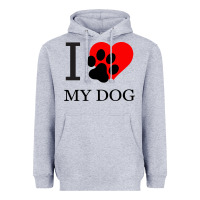 Heather Grey I My Dog Heavyweight Hoodie - Bettercallsaul
