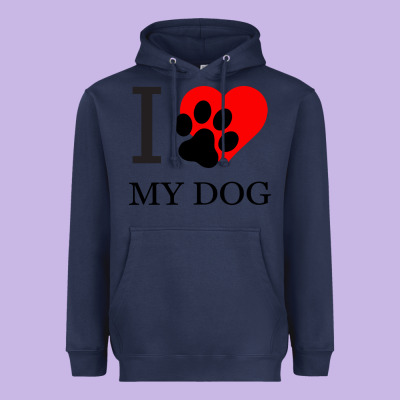 I My Dog Heavyweight Hoodie Designed By Bettercallsaul
