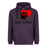 Plum I My Dog Heavyweight Hoodie - Bettercallsaul