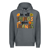 Rock In all things give thanks Premium Hoodie - NancyCooperArtShop
