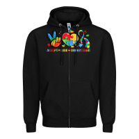 Black accept love understand Zipper Hoodie - LillyAllenDesigns