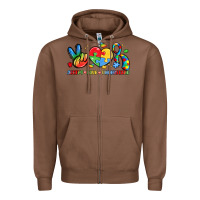 Chestnut accept love understand Zipper Hoodie - LillyAllenDesigns