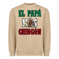 Mushroom El Papa Mas Chingon Mexican Flag Heavyweight Sweatshirt - Jasminsmagicworld