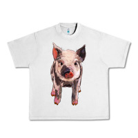 Lunar Rock pig Urban Heavy Tee - BarkalooDesign