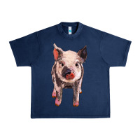 Navy pig Urban Heavy Tee - BarkalooDesign