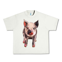 Pistachio pig Urban Heavy Tee - BarkalooDesign