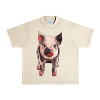 Sandshell pig Urban Heavy Tee - BarkalooDesign