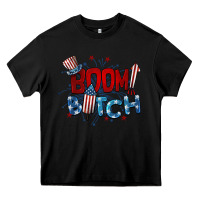 Black boom bitch 4th of july Heavy Core Tee - BarkalooDesign