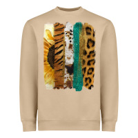 Mushroom Leopard Sunflower Brush Strokes Heavyweight Sweatshirt - Jasminsmagicworld