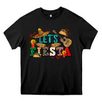 Black Let's fiesta Heavy Core Tee - CTS Tumbler Store